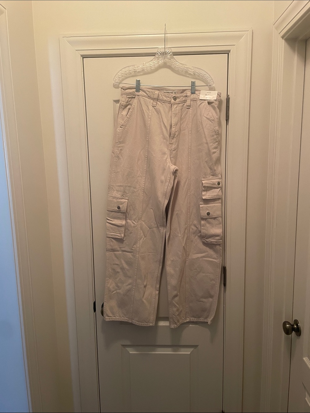 Abercrombie & Fitch Beige Cargo Pants